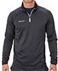 Bauer Fleece 1/4 Zip Top Vapor Junior Black