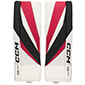 CCM AXIS F5 Goalie Leg Pad Junior Chicago white-red-black