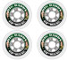 Base Big Daddy Indoor Wheels 4pc Set CLEAR 74A